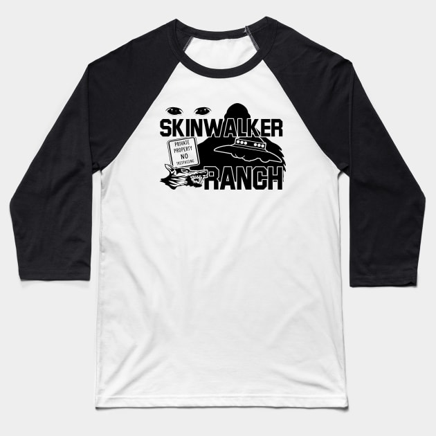 Skinwalker Ranch Wear If You Dare Baseball T-Shirt by justswampgas